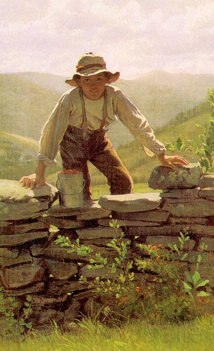 John George Brown The Berry Boy France oil painting art
